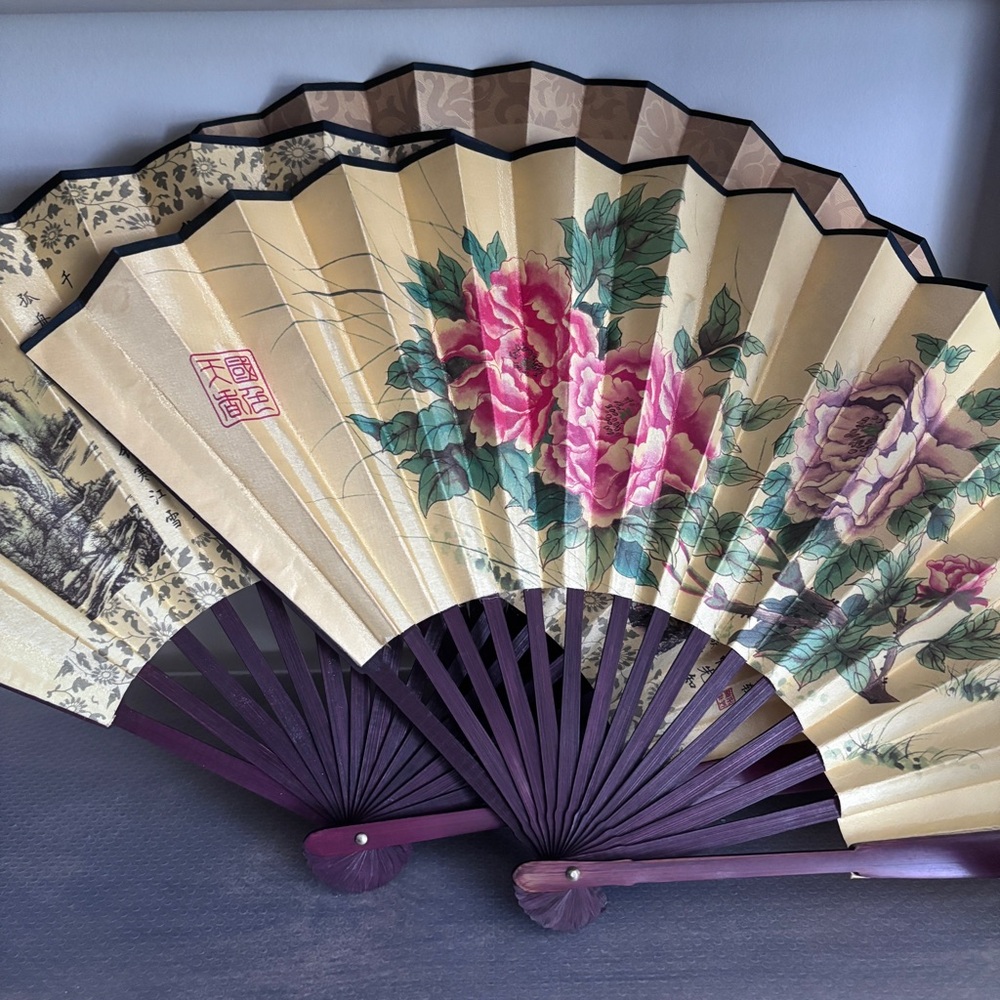 Set of 3 Paper Fans